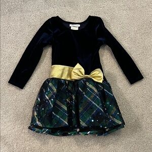 Bonnie Jean Navy Velvet Dress